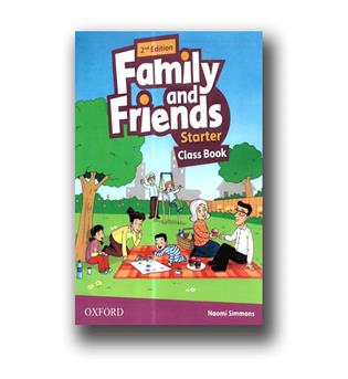 کتاب دوجلدی 2end edition American family and friends starter class book